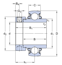 YELAG208-108 SKF