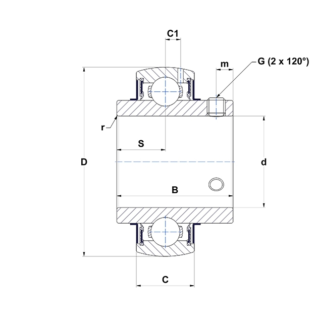 UC208-24G2 SNR