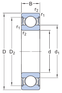 6013-2RS1/C3 SKF