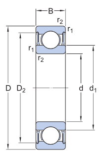 61807-2RZ SKF