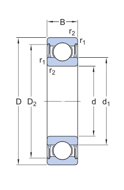 61902-2RZ SKF