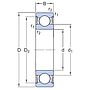 6013-2RS1/C3 SKF